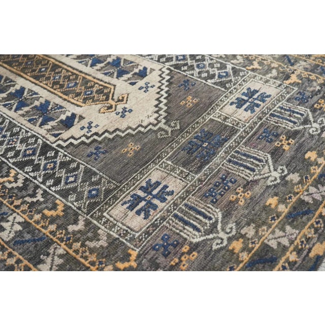 Traditional Vintage Balouch Rug 3'3'' x 4'8'' For Sale - Image 3 of 9