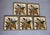 Late 19th Century Set of 5 Antique English Victorian Aesthetic Movement Calla Lily Transferware Tiles, Staffordshire, C. 1887 For Sale - Image 5 of 5