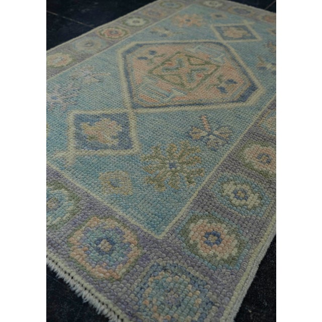 Turkish Turkish Oushak Rug 2' x 3' #19535 For Sale - Image 3 of 8