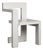 Vintage Dutch Asymmetrical Wooden Chair by Gerrit Thomas Rietveld, 1970s For Sale