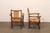 Wood Mid 20th Century Spanish Wood Armchairs W/Rush Seat & Backs For Sale - Image 7 of 11