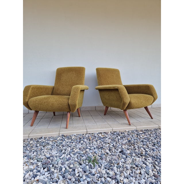 Mid-Century Italian Armchairs, 1950s, Set of 2 For Sale - Image 6 of 11