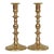 Traditional Brass Candlestick Holders, a Pair For Sale