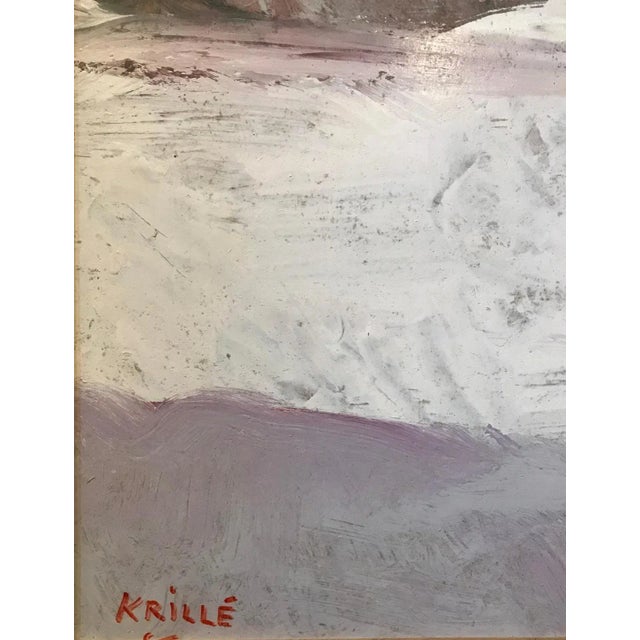 Contemporary Jean Krillé, Tableau No. 73, Oil on Wood, 1980s For Sale - Image 3 of 7