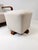White 1930s Swedish Art Deco Chair and Ottoman For Sale - Image 8 of 12