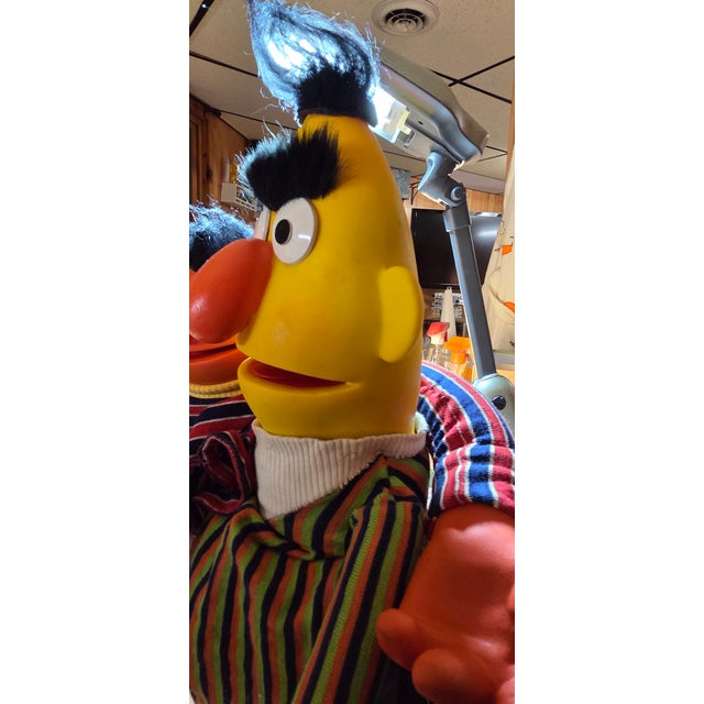 Bert and Ernie "Sesame Street" Hand Puppets For Sale - Image 4 of 7