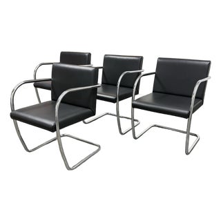 Casprini Tubular Brno Style Armchairs, Set of Four For Sale