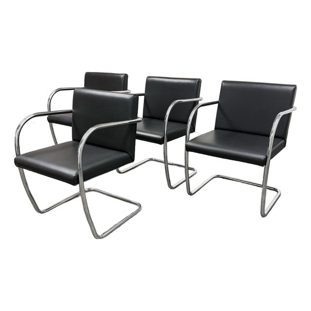 Casprini Tubular Brno Style Armchairs, Set of Four For Sale