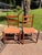 Brown Early 20th Century American Ladder-Back Wood and Hide Chairs. For Sale - Image 8 of 12