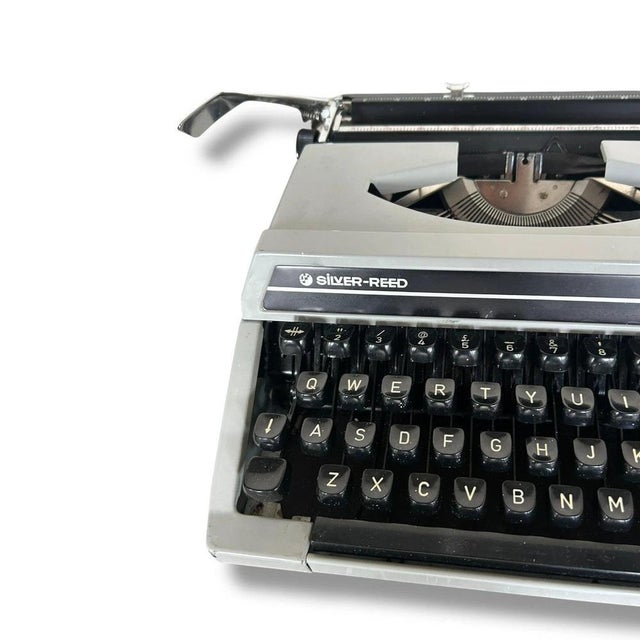 Mid-Century Portable Typewriter from Silver Reed For Sale - Image 3 of 5