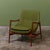 Lounge chair by Rolf Rastad and Adolf Relling for Dokka Mobler, Norway, c.1950s. The lounge chair has the original green...