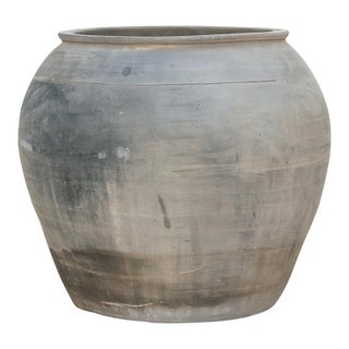 Vintage Clay Charcoal Urn For Sale