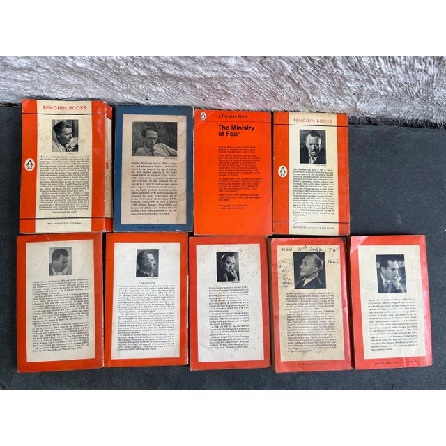 Collection of 9 vintage Penguin paperback books of various authors from the mid 20th Century. Please see photos for author...