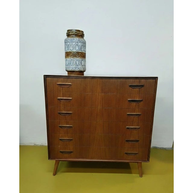 Danish Teak Chest of 6 Drawers, 1950s For Sale - Image 10 of 10