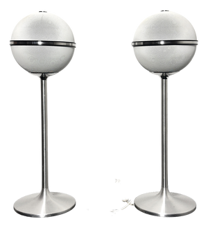 Vintage White Audiorama 4000 Speakers from Grundig, Germany, 1972, Set of 2