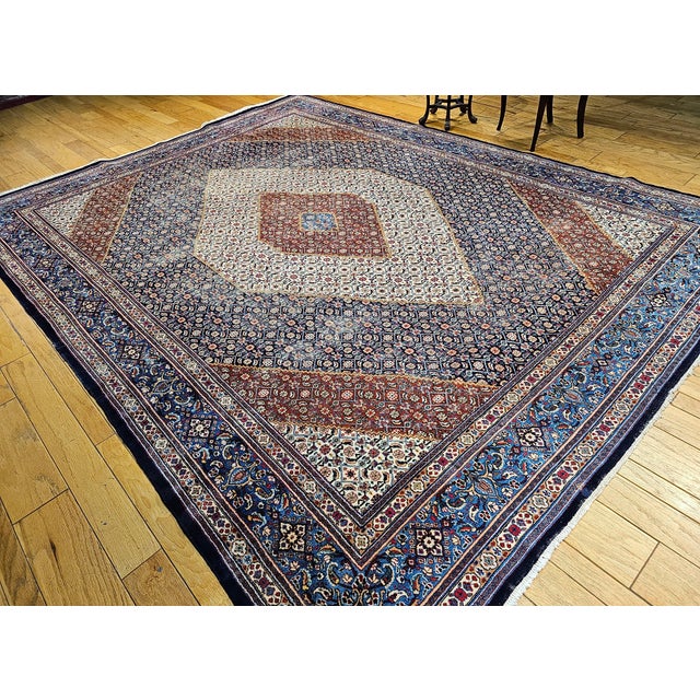 Textile Late 20th Century Tabriz Mahi Rug For Sale - Image 7 of 12