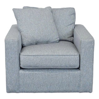 Room & Board Modern Gray Lounge Chair With Cushions For Sale