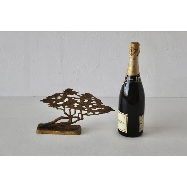 Bijan Style Brass Bonsai Tree Tabletop Sculpture Vintage Mid-Century For Sale - Image 14 of 17