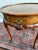French Provincial Vintage Baker Furniture Queen Anne Burl Walnut Round Accent Table | Georgian Style Carved Shell Side Table With Drawer For Sale - Image 3 of 12
