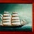 American Early 20th Century Miniature Framed Reverse Glass Painting of a Clipper Ship For Sale - Image 3 of 16
