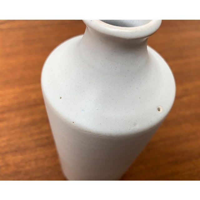 White Minimalist German Vase, 1960s For Sale - Image 8 of 14