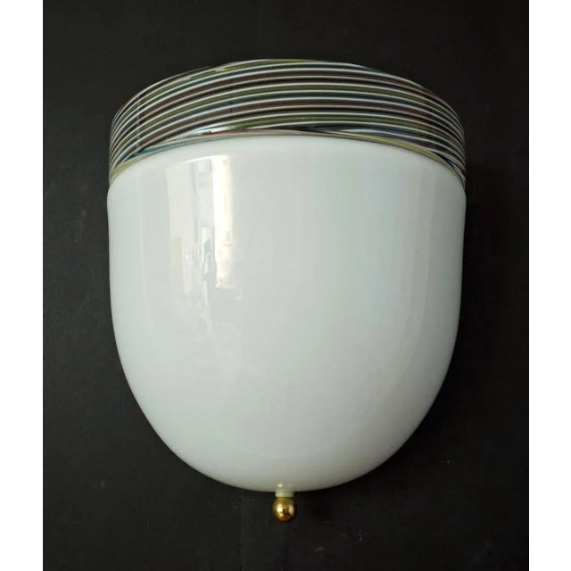 1960s Milky White Murano Sconce For Sale - Image 4 of 10