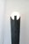 Mid-Century Modern Vintage Postmodern Faux Stone Floor Lamp With Globe Shade – Retro 80's Statement Lighting For Sale - Image 3 of 10