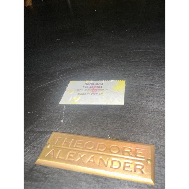 Theodore Alexander Chinoiserie Lacquered Top and Bamboo Dining or Game Table For Sale - Image 14 of 14