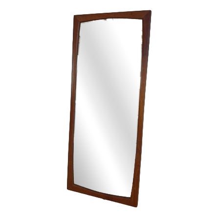 Vintage Teak Mirror, Denmark, 1963 For Sale