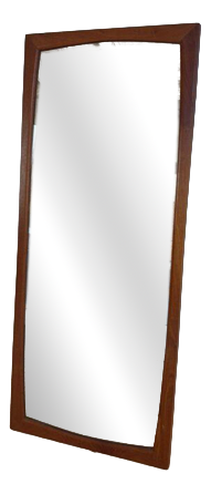Vintage Teak Mirror, Denmark, 1963