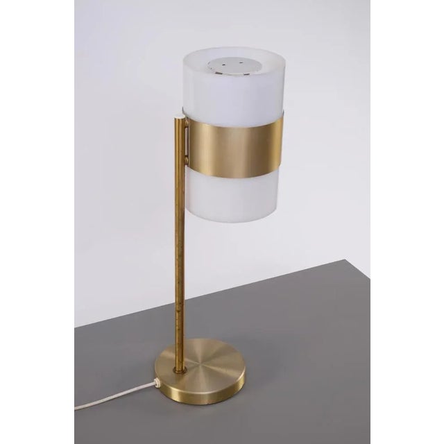 Brass Table Lamp attributed to Luxus, Sweden, 1960s For Sale - Image 3 of 11