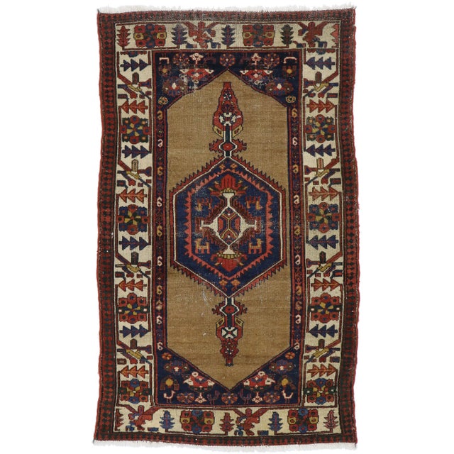 Antique Persian Malayer Rug - 03'07 X 05'11 For Sale - Image 9 of 9