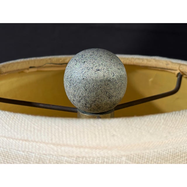 Michael Taylor Style Plaster Spiral Floor Lamp and Table Lamp Set With Shades, 1980s - A Pair For Sale In Providence - Image 6 of 13