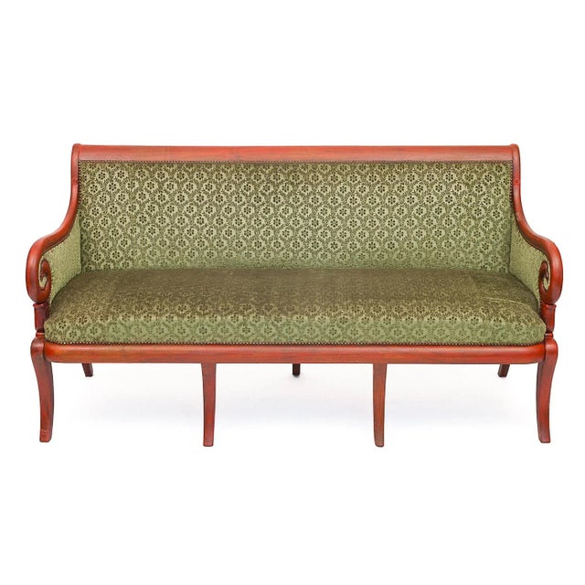 Vintage Velvet Bench, 1950s For Sale - Image 12 of 13