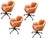 Elevate Your Workspace: Set of 4 West Elm Helvetica Genuine Leather Chairs For Sale - Image 10 of 10