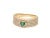 Natural 0.23 cts Zambian emerald & 0.49 cts diamond heart ring 18k gold For Sale In New York - Image 6 of 18