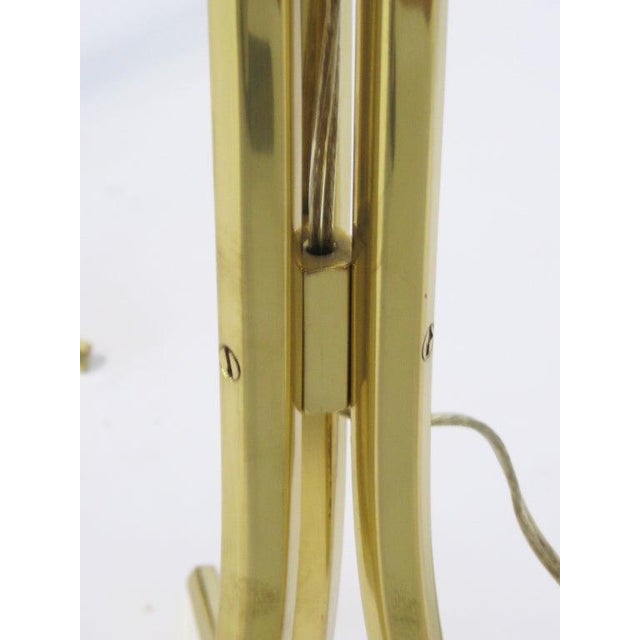 Mid 20th Century Brass Floor Lamps by Lang-Levin (Pair) For Sale - Image 5 of 10