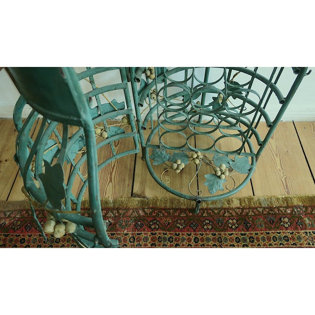 Mid-Century Modern Mid-Century Modern Boho Florentine Vine-Leaf Domed Wine Rack, 1960s For Sale - Image 3 of 18