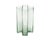 A green glass cross vase designed by the Danish designer Bodil Kjær (born 1932) for the Danish design company Holmegaard....