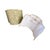Italian Vintage Italian Fortuny Fabric Half Drum Lamp Shades - A Pair For Sale - Image 3 of 5