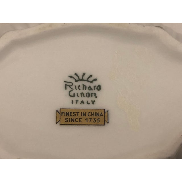 White 1940s Italian Richard Ginori Blue and White Savona Sauce Boat For Sale - Image 8 of 10