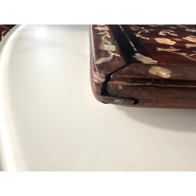 Antique Vietnamese Mother-of-Pearl Inlaid Hardwood Tray, C. 1880–1920 For Sale In Washington DC - Image 6 of 15