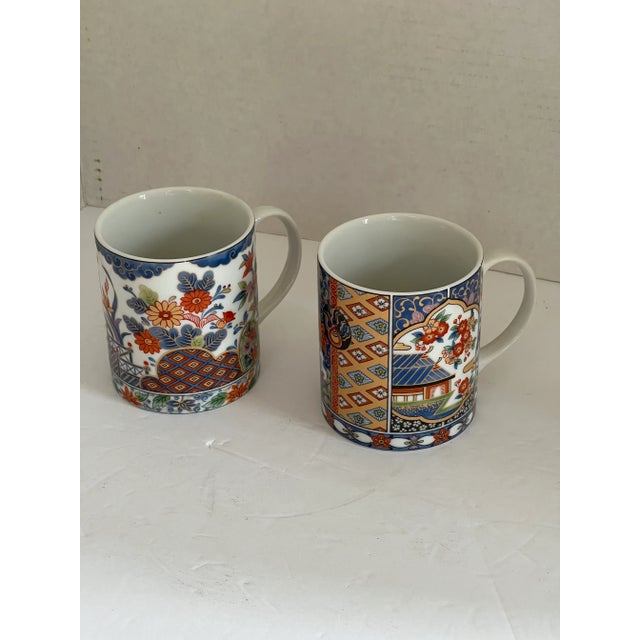 Chinoiserie Takahashi Chinoiserie Mugs~ a Pair For Sale - Image 3 of 6