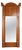Mirror in Light Mahogany with Columns and Gilt Details, 1860s For Sale