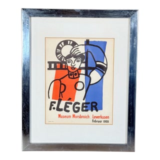 1955 Fernand Léger Museum Morsbroich Leverkusen Exhibition Poster Framed For Sale