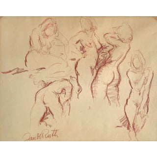 Jan De Ruth Nudes Pastel For Sale