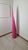 Mid-Century Modern Nail Lipstick Floor Mirror in Fuchsia For Sale - Image 3 of 13
