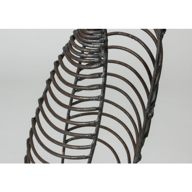 1960s Fred Leyman, Sculpture, Iron on Wood Base For Sale - Image 5 of 6