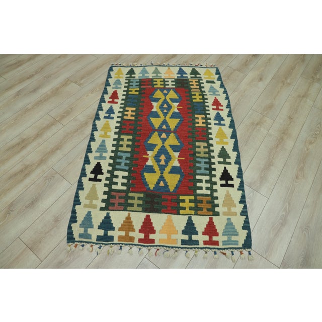 1970s Tribal Style Handmade Oushak Kilim Rug For Sale - Image 13 of 13