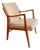 Vintage Swedish Armchair in Birch, 1950s For Sale